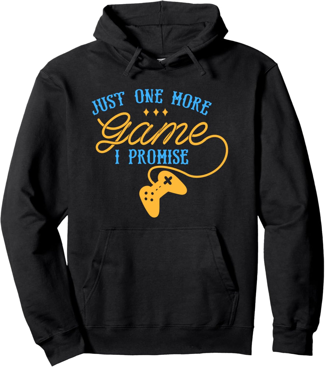 Nur noch ein Spiel verspreche ich Gaming Pullover Hoodie