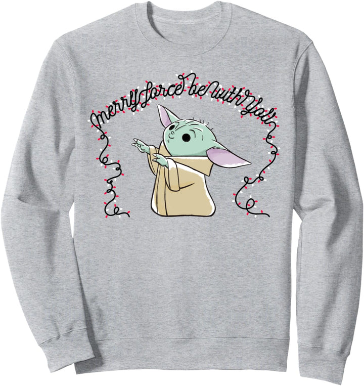 Star Wars Mandalorian The Child Merry Force With You Sweatshirt