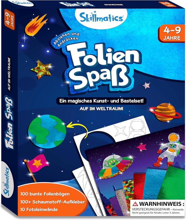 Skillmatics Kunst & Bastelaktivität- Folienspass Auf Im Weltraum, Schmutzfreie Kunst für Kinder, Bas