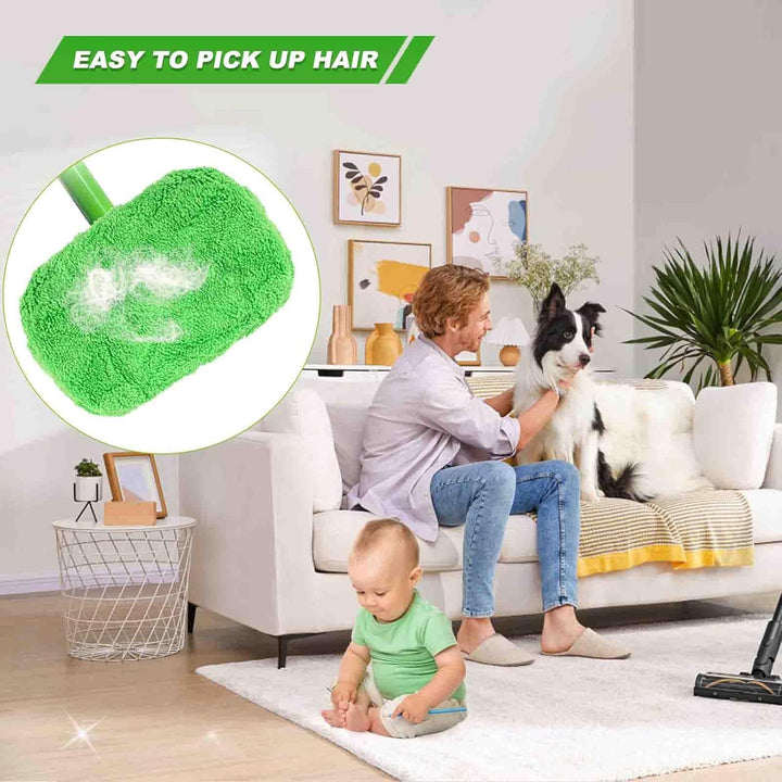 8 Stück Bodentücher für Swiffer, Mehrweg Flachmopptuch 25,4x11,5cm, Bodenwischer Nass für Swiffer Sw
