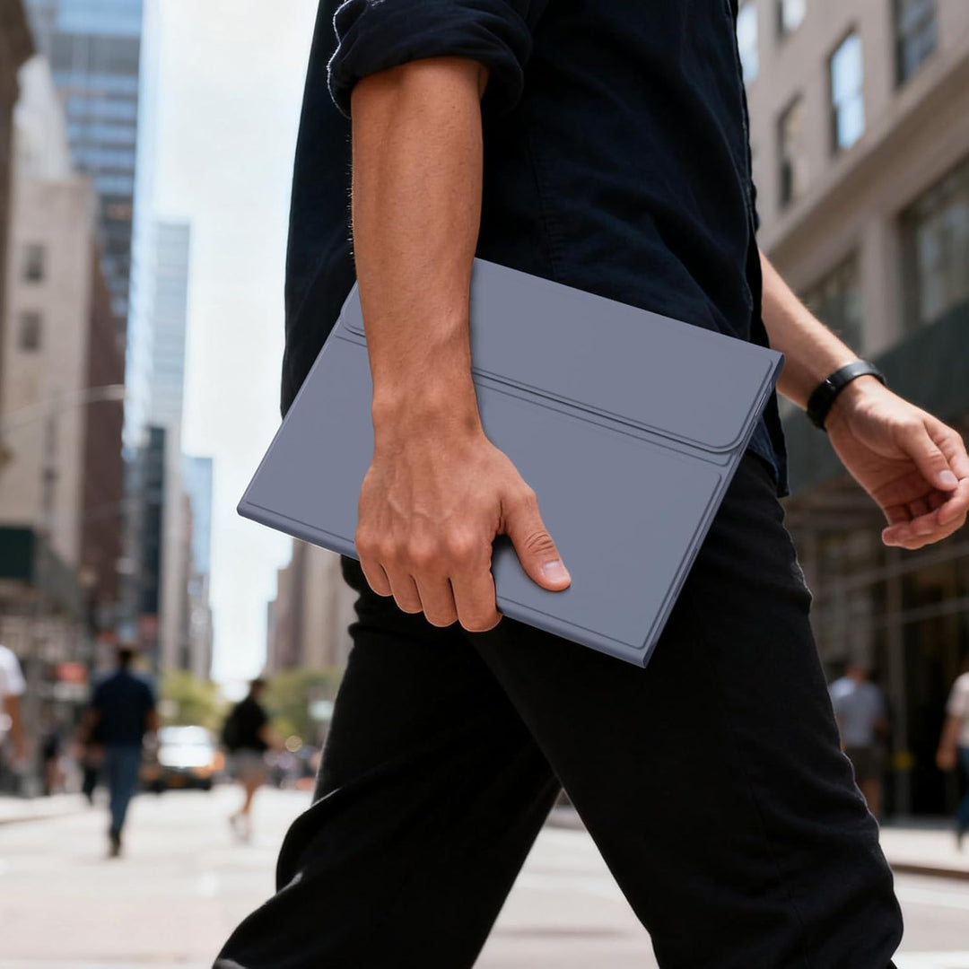Hülle mit Tastatur für iPad A16 11/10 Generation (2025/2022, 11/10.9 Zoll), 7 Farben Beleuchtete Abn