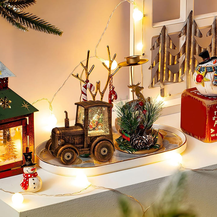 Weihnachtsbaum-LKW, Traktor-Schneekugel, dekorative Schneekugel LKW, Schneekugel-Laterne, Weihnachts