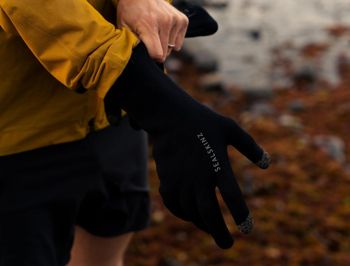 SEALSKINZ Unisex Allwetter Ultra Grip-Strickhandschuh S Schwarz, S Schwarz
