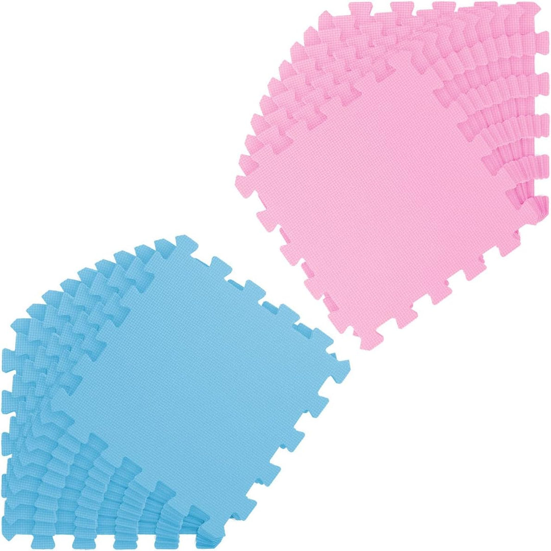 LittleTom 18 Teile Spielmatte Baby ab Null - 30x30 Schaumstoff Puzzlematte Kinder Isomatte Baby Spie