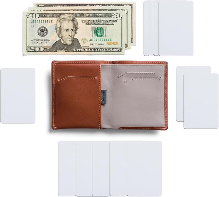 Bellroy Note Sleeve – dünne Lederbörse, mit RFID-Schutz (max. 11 Karten Plus Scheine), Sienna