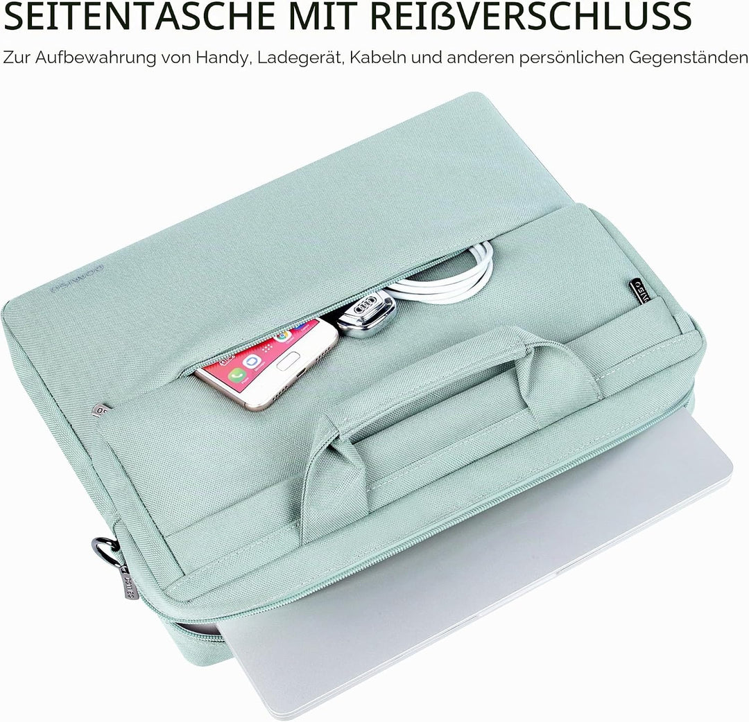 DOMISO Laptoptasche 17 Zoll Wasserabweisende Aktentasche Herren Business Schutztasche Notebook Tasch