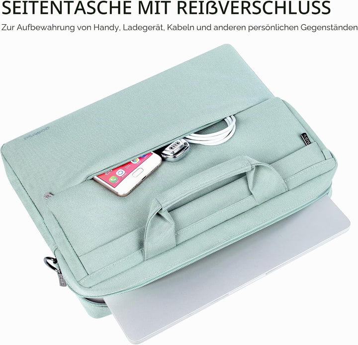 DOMISO Laptoptasche 17 Zoll Wasserabweisende Aktentasche Herren Business Schutztasche Notebook Tasch