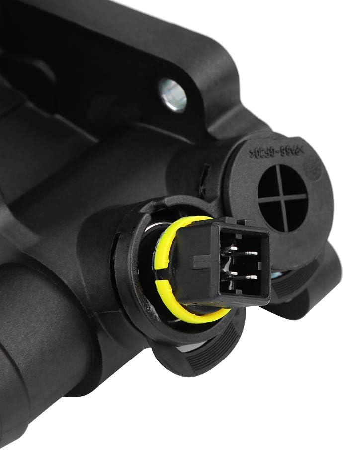 KIMISS Kühlwasser Auslass Thermostat für Automotor Kühlmittel Thermostat + Gehäuse für 1.0 1.4 1.6 0