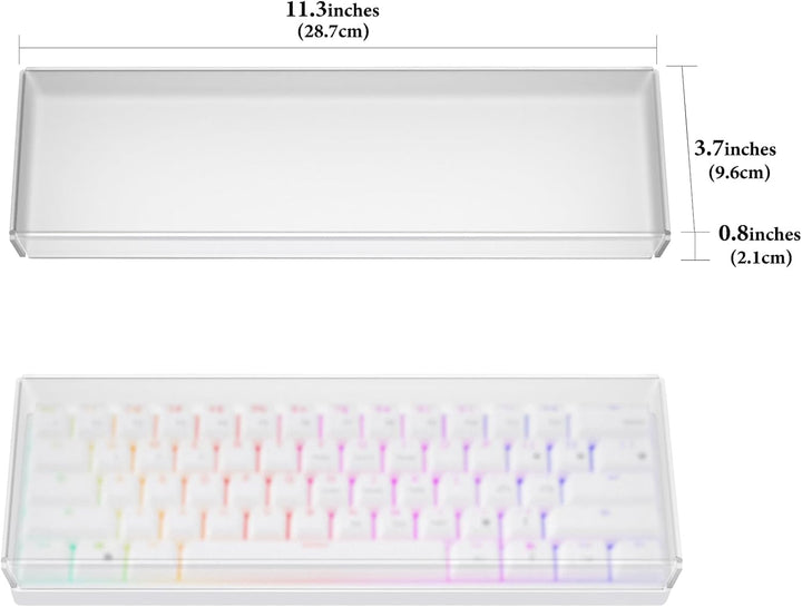 Geekria Premium Acryl Tastatur Staubschutz für 60% kompakte 61 Tasten Tastatur Kompatibel mit RK ROY