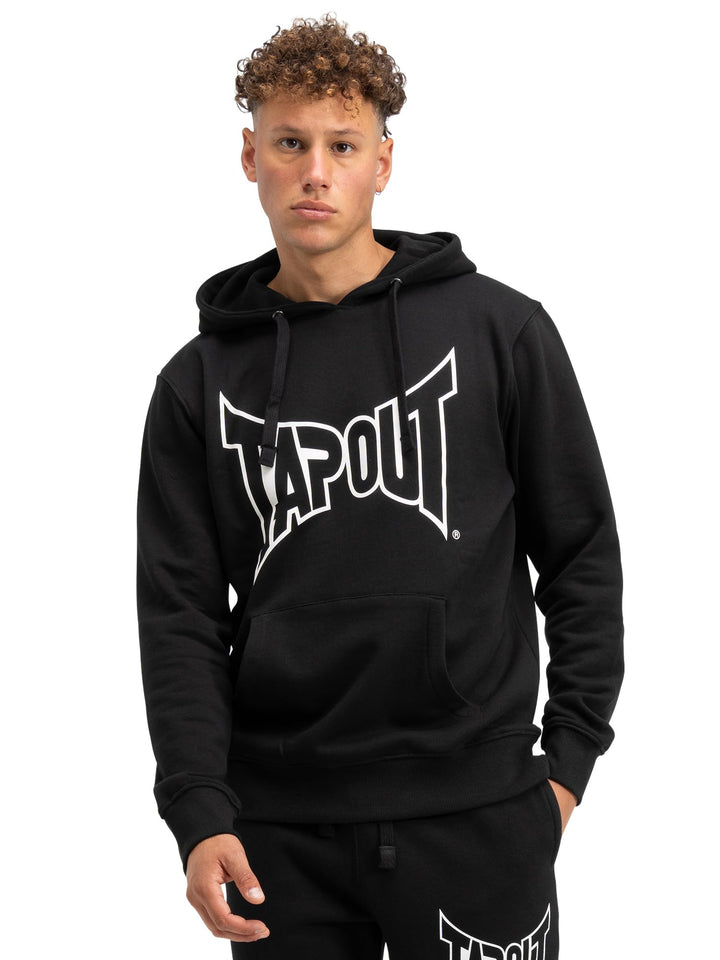 Tapout Herren Hoodie Lifestyle Basic Black/White Kapuzenpullover L Black/White, L Black/White