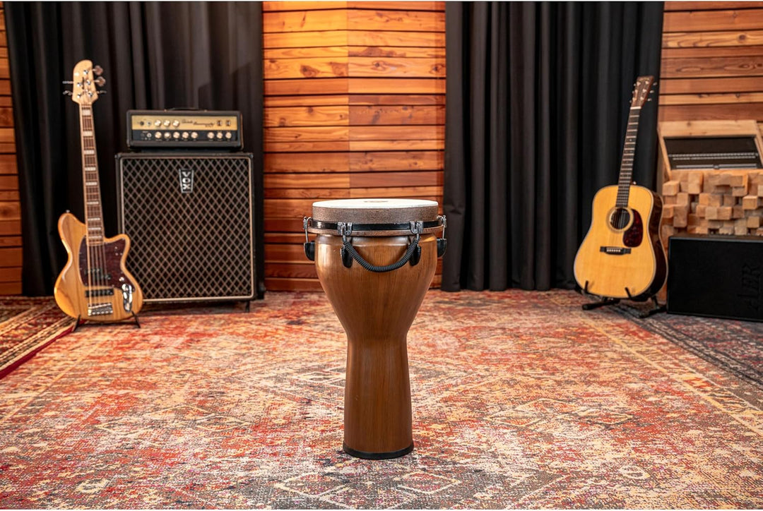 Meinl Percussion 12" Jumbo Djembe, Barnwood 12" Standard-Kopf Barnwood, 12" Standard-Kopf Barnwood