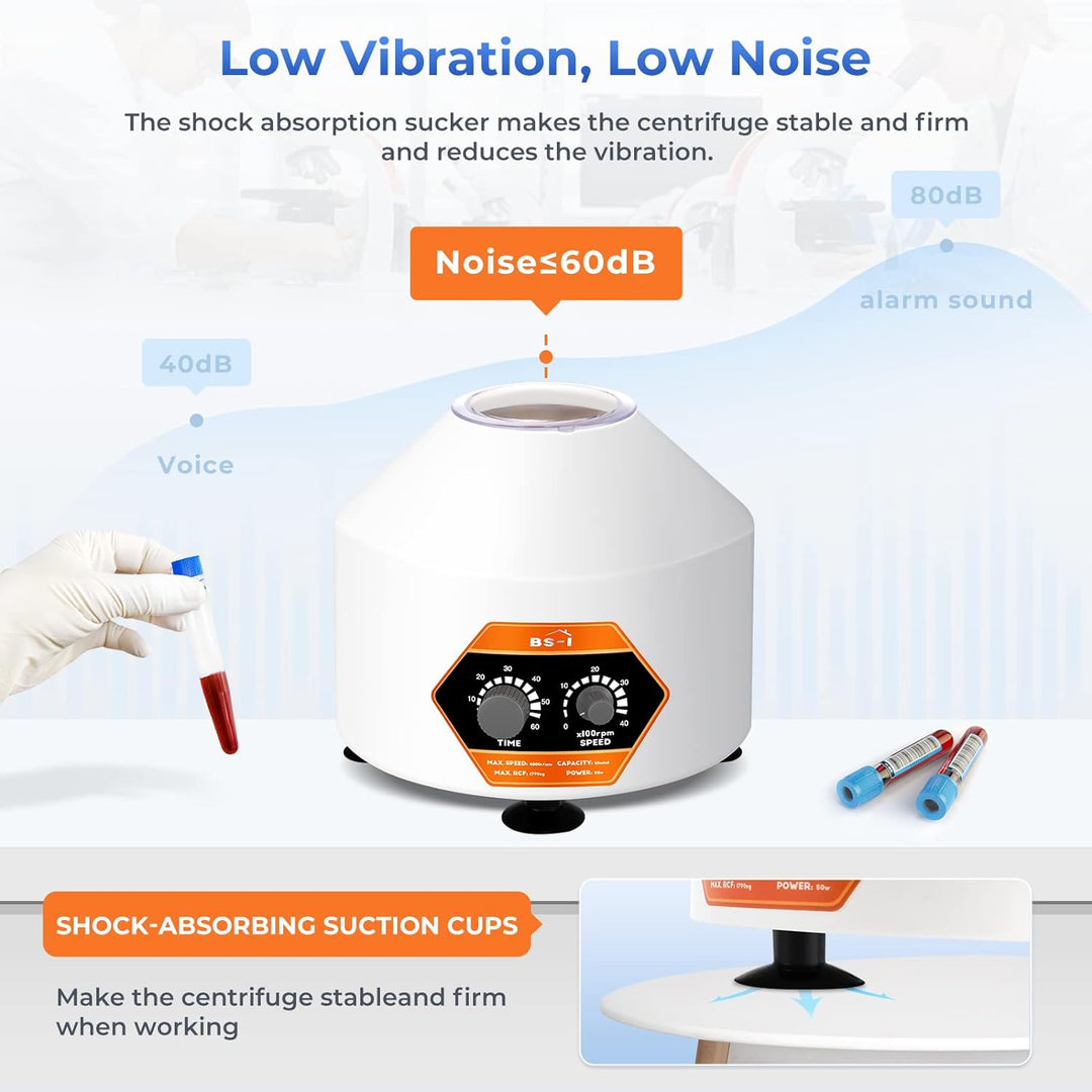 Bonvoisin Labor Zentrifugenmaschine 6X20ml, 4000rpm, 60min Timing, 1790xg Zentrifugalkraft mit trans