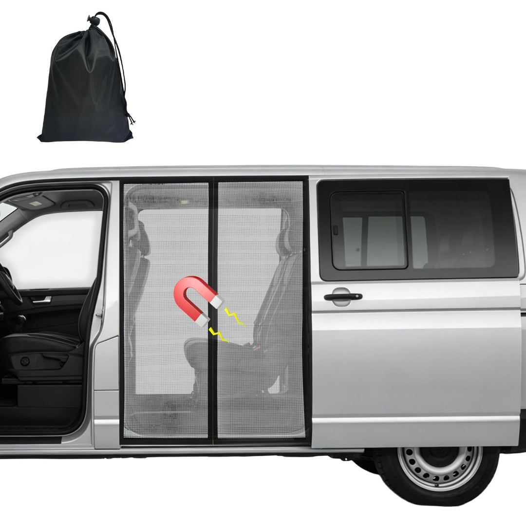 Moskitonetz Magnetisch für VW T5 T6 Schiebetür, 145 * 115 cm Sonnenschutz Auto Seitentür Moskitonetz