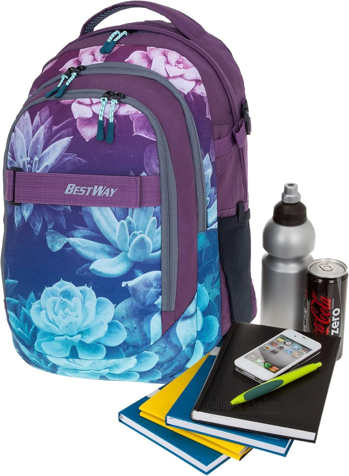 Bestway Schulrucksack 4 Teile Set Jungen Mädchen Evolution Packer Evo Schulmappe Rucksack Schultasch