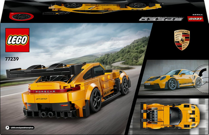 LEGO Speed Champions Porsche 911 GT3 RS Supersportwagen - Spielzeugauto mit 1 Minifigur zum Sammeln