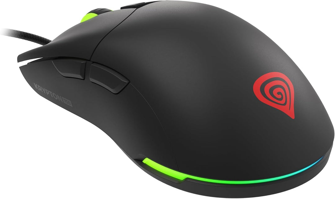 Genesis Gaming Maus KRYPTON 750 RGB kabelgebunden schwarz, Schwarz