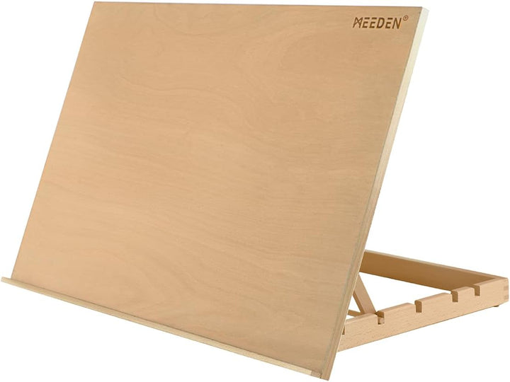 MEEDEN Extra grosse Schreibtischstaffelei: 50,8 x 76,2 cm, tragbar, Buchenholz, Standstaffelei – 5 P