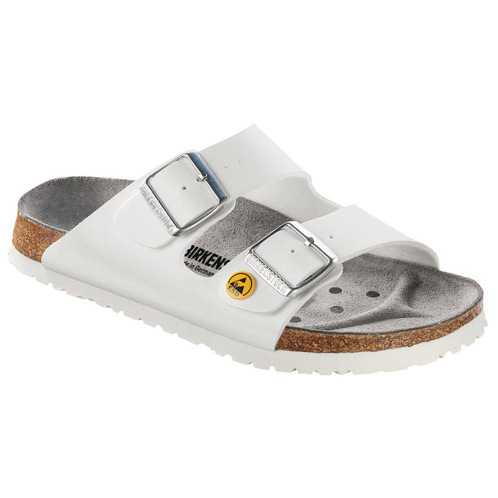 BIRKENSTOCK Arizona Birko-flor Esd Unisex Berufsschuh ARIZONA Antistatik Birko-Flor WEISS Gr. 35 - s