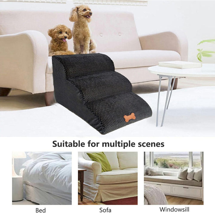 Haustiertreppe, 3-stufige / 4-stufige Haustiertreppe, Hundetreppe Katzentreppe Für Sofa Bett, Treppe