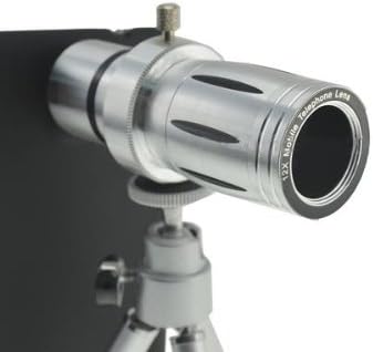 System-S Teleobjektiv Tele Objektiv & Stativ Tripod Halter Schutzhülle 21 mm 80° 12x Zoom für Samsun