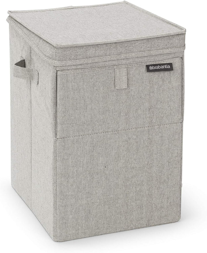Brabantia - Wäschebox Stapelbar - Wäschekorb - Leicht zu befüllen und zu entleeren - Grosses Volumen