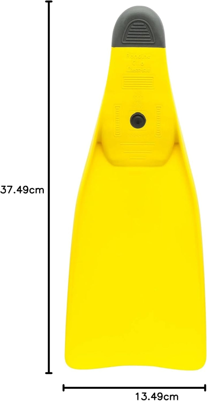 Cressi Clio zum Flossen Schwimmen, Apnoe und Schnorcheln 27/29 Gelb, 27/29 Gelb