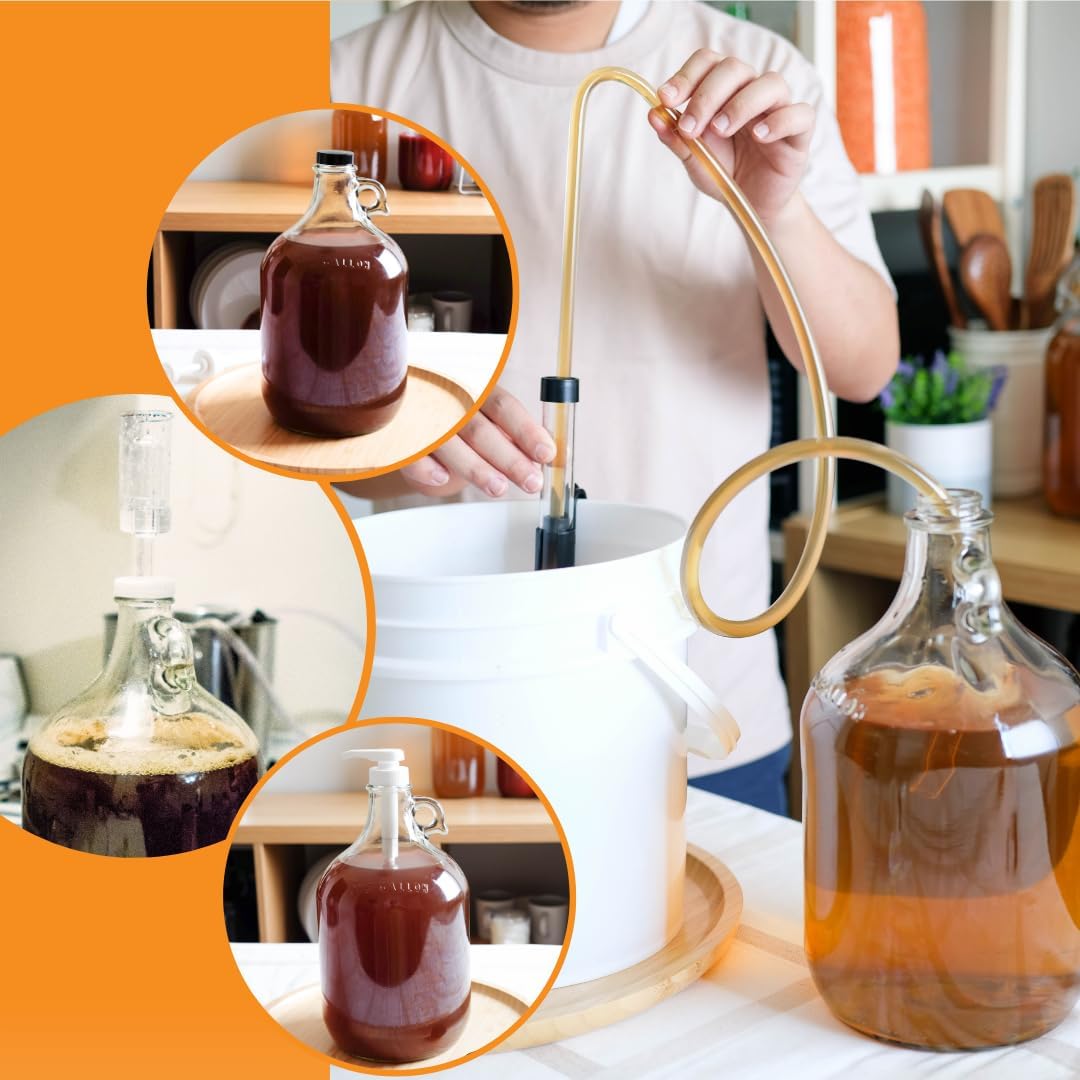 FastRack Stopper/Airlock Glasfermenter/Krug, 3,5 l, transparent Farblos