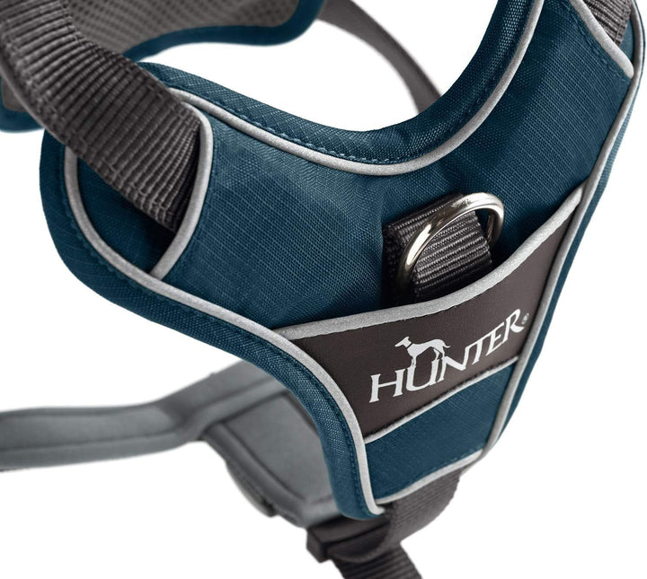 HUNTER DIVO Hundegeschirr, S-M, 52-68 cm, dunkelblau/grau 52 - 68 cm dunkelblau/grau, 52 - 68 cm dun