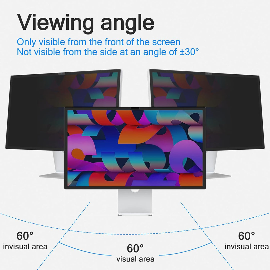 PYS Blickschutzfolie für Apple Studio Display 27 Zoll Monitor Selbstklebend Abnehmbar Blickschutzfil