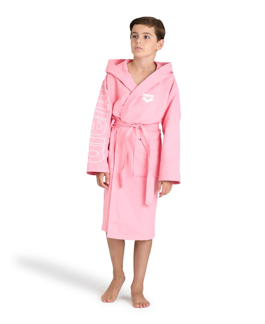 ARENA Jungen Zeal Plus Jr Bademäntel (1er Pack) 8-9 Jahre PINK-WHITE, 8-9 Jahre PINK-WHITE