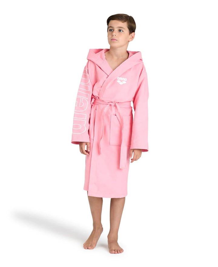 ARENA Jungen Zeal Plus Jr Bademäntel (1er Pack) 8-9 Jahre PINK-WHITE, 8-9 Jahre PINK-WHITE
