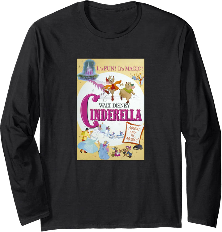 Disney Cinderella Vintage Poster Langarmshirt