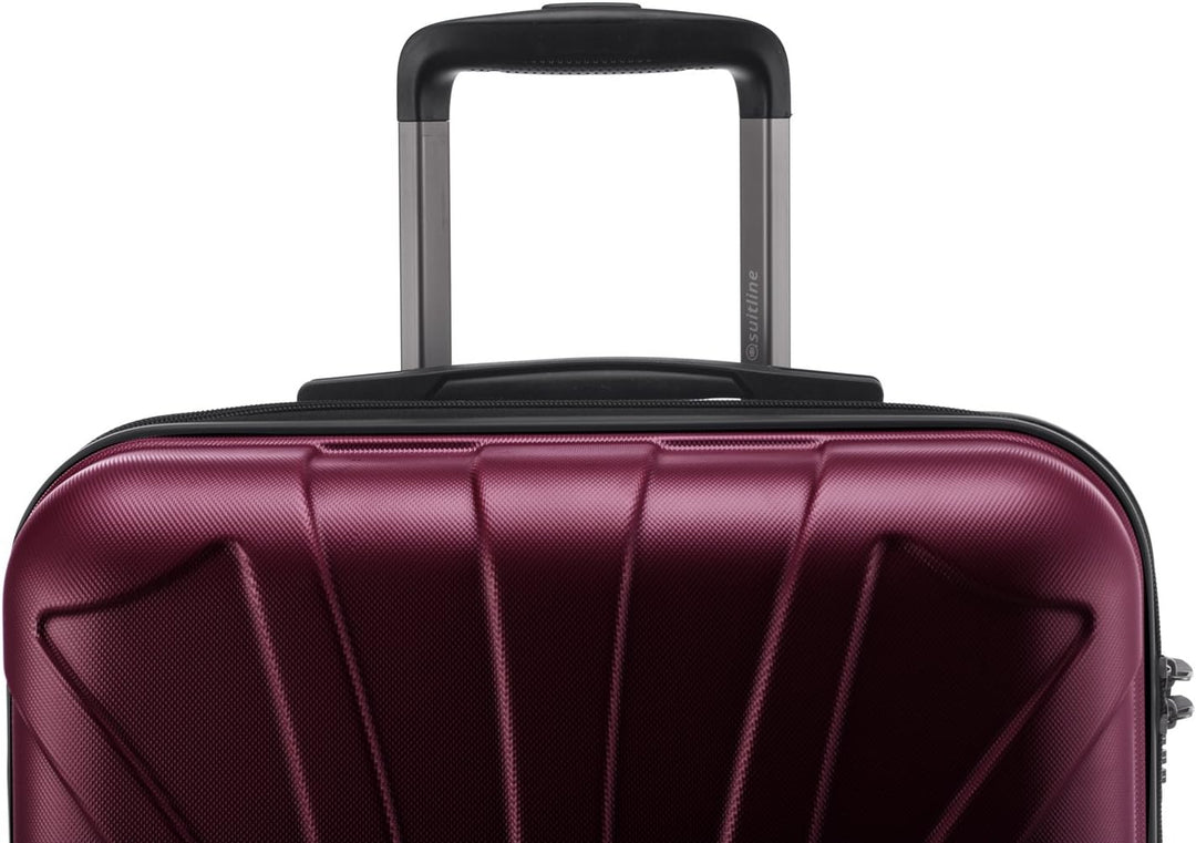 suitline - 2er Trolley - Koffer Set Grössen Burgund 2er Set M, Burgund 2er Set M