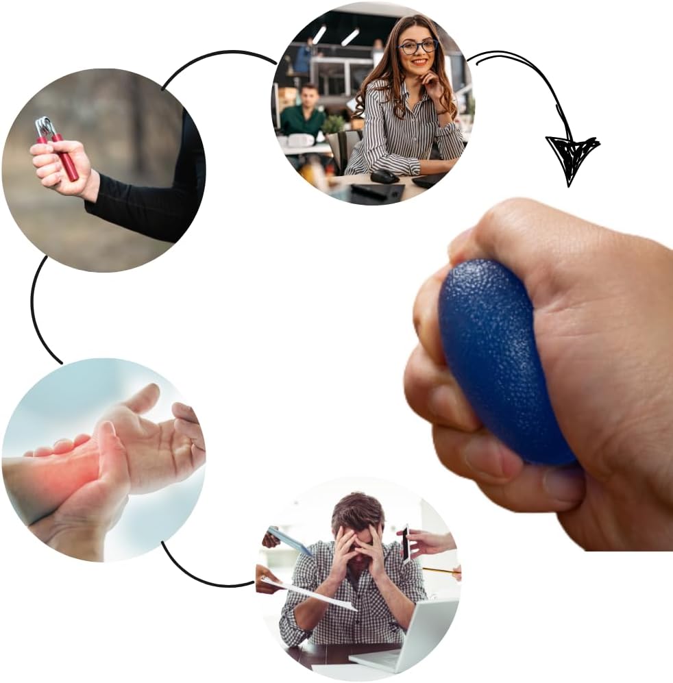 Handtrainer Ei- Unterarmtrainer, Handmuskeltrainer, Handgreif-Trainer, Fingertrainer, Finger-Strechi
