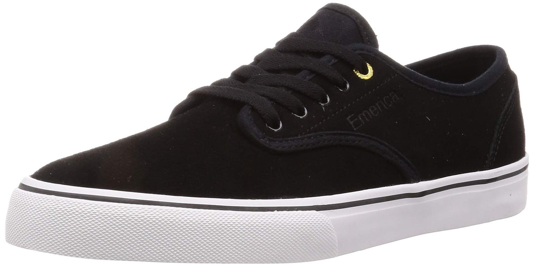 Emerica Herren Wino Standard Skate-Schuh 37.5 EU Black White Gold, 37.5 EU Black White Gold