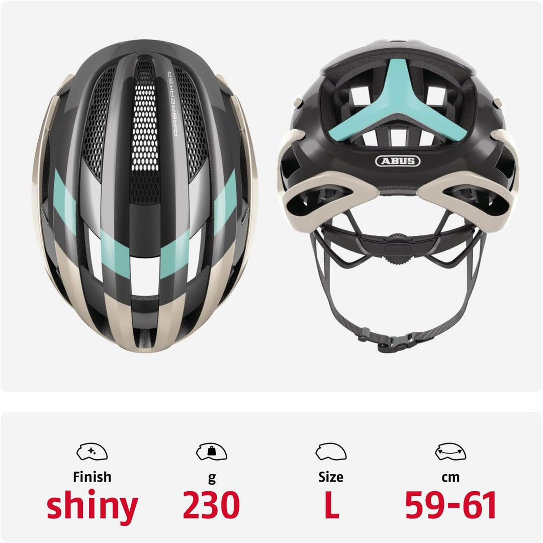 ABUS Rennradhelm AirBreaker - High-End Fahrradhelm für den professionellen Radsport - für Jugendlich