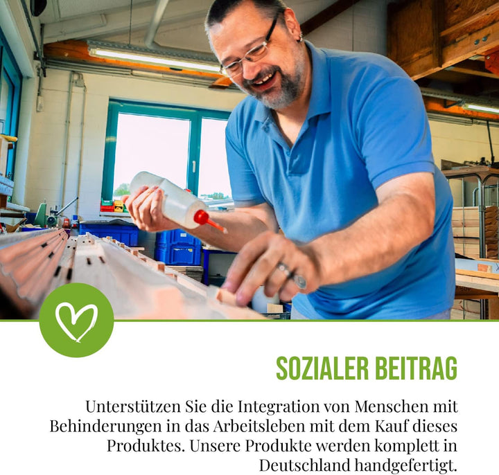 Nistkasten-Bausatz für Stare - „Made in Germany“ mit positivem sozialen Beitrag – mit 45mm Bohrung,