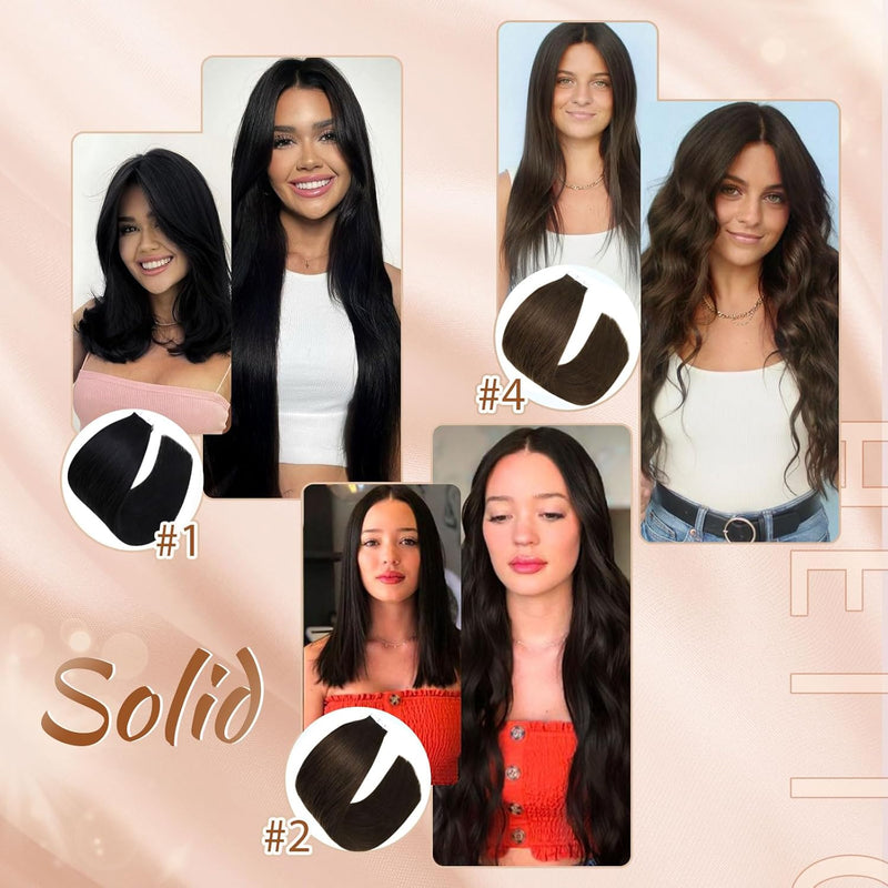 Hetto Echthaar Extensions Tape in Schwarz Extensions Tape in Echthaar Remy Tape in Extensions Echtha