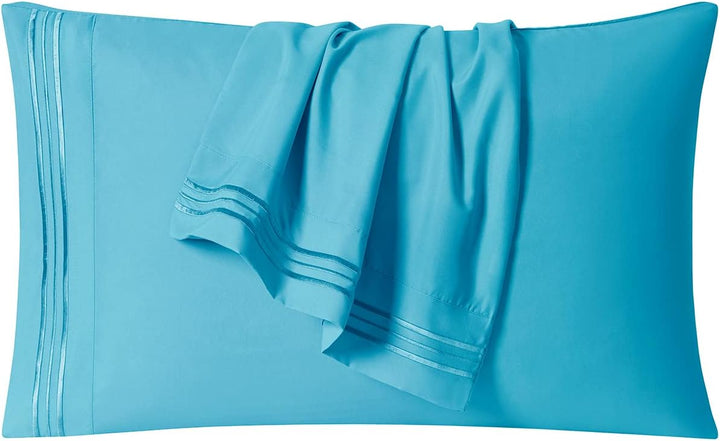 Clara Clark Premier 1800 Series Bettlaken-Set, 4-teilig Tiefe, gebürstete Mikrofaser, knitterfrei, f