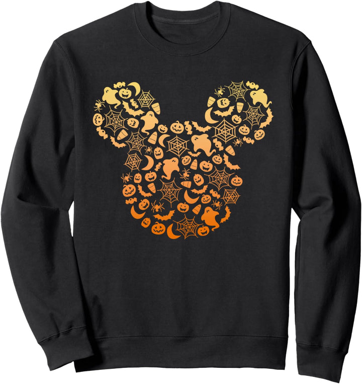 Disney Mickey Mouse Halloween Ghosts & Pumpkins Gradient Sweatshirt
