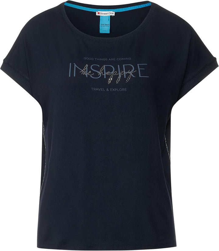 Street One Damen T-Shirt 40 Deep Blue, 40 Deep Blue