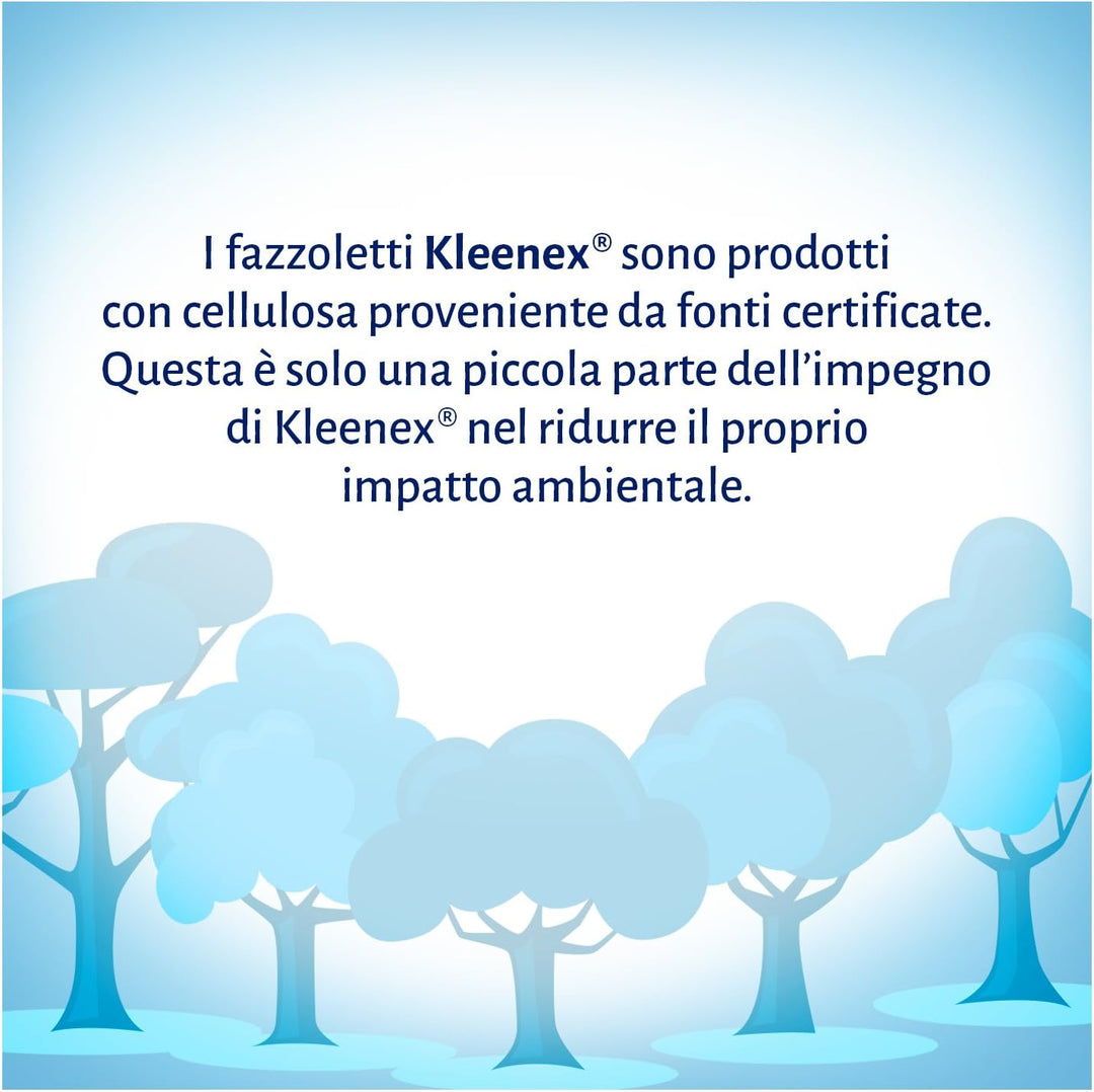 Kleenex Balsam Box Kosmetiktücher, Lenitive, 8 Packungen mit 80 Kletten, 8