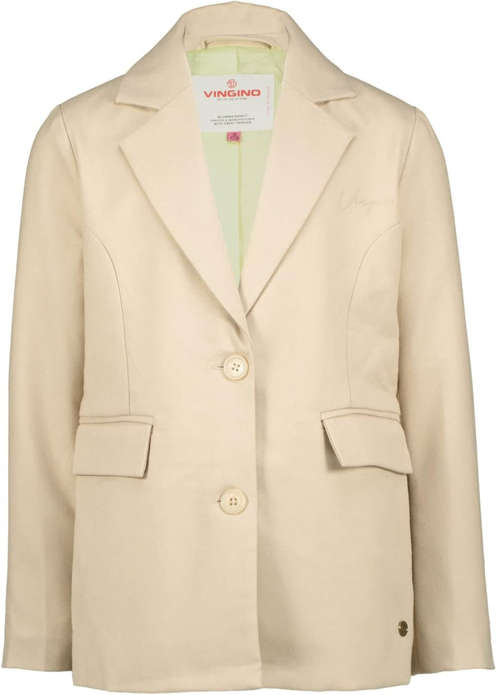 Vingino Girls's Tayla Casual Blazer 164 Tan Grey, 164 Tan Grey