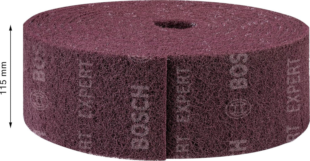 Bosch Professional 1x Expert N880 Vliesrolle (für Stahlbleche, Breite 115 mm, Länge 10 m, Mittel A,
