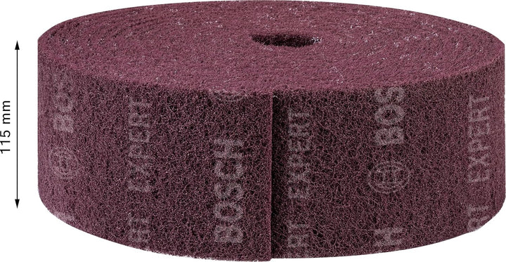 Bosch Professional 1x Expert N880 Vliesrolle (für Stahlbleche, Breite 115 mm, Länge 10 m, Mittel A,