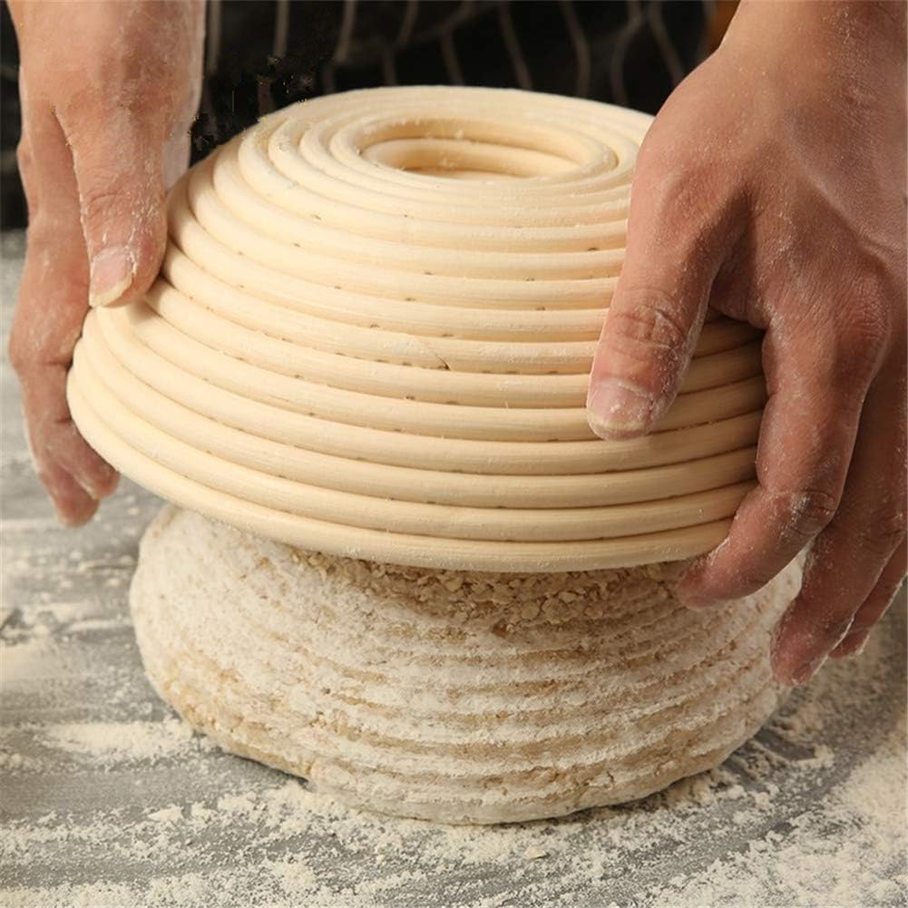 X-Labor Gärkörbchen Rund Brotform Peddigrohrkorb Brotkorb Ø 22 cm, Höhe 8 cm 22x8 cm, 22x8 cm