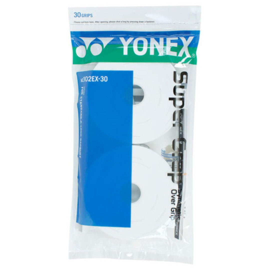 YONEX Super GRAP Schlägergriffe, 30 Stück Weiss, Weiss