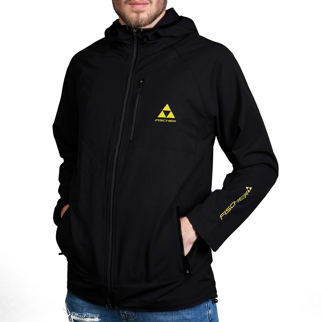 Fischer Stretch Jacke M Schwarz, M Schwarz
