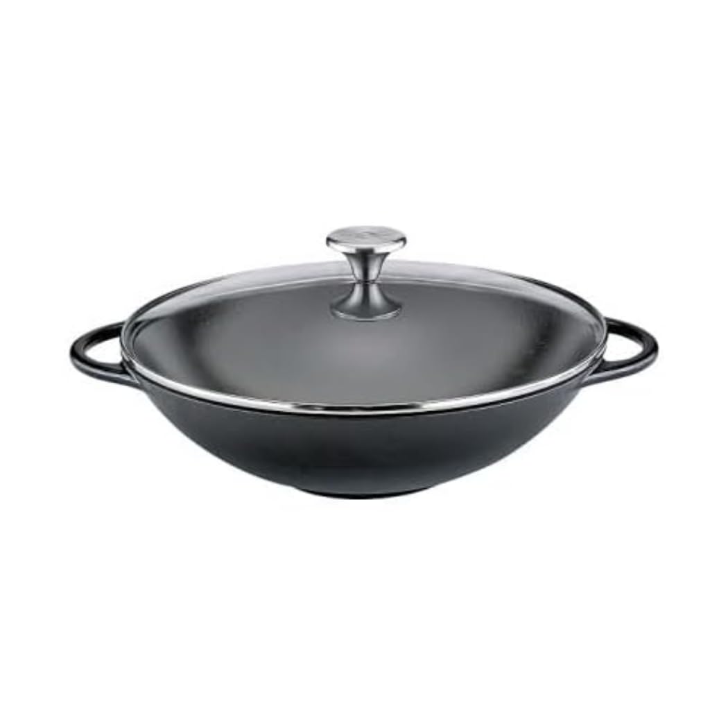 Küchenprofi KP415001030 Wok Glasdeckel-Kp415001030 Woks & Wokpfannen, Glas, Schwarz