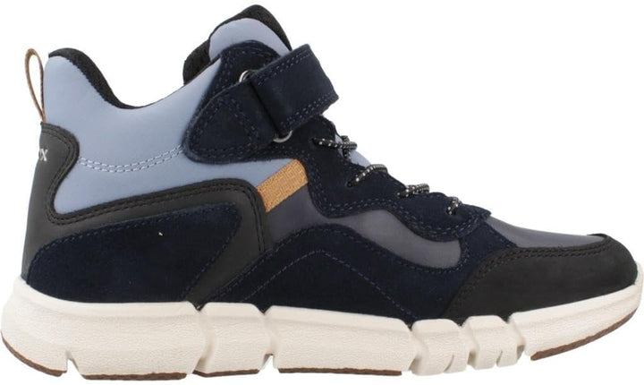 Geox Jungen J Flexyper Boy B ABX Ankle Boot, Navy Lt Blue